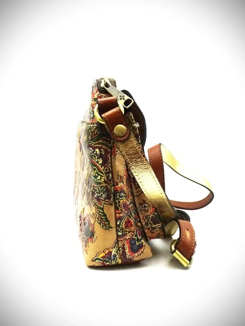 PATRICIA NASH Avellino French Tapestry Color Genuine Leather Crossbody Organizer - Picture 4 of 9